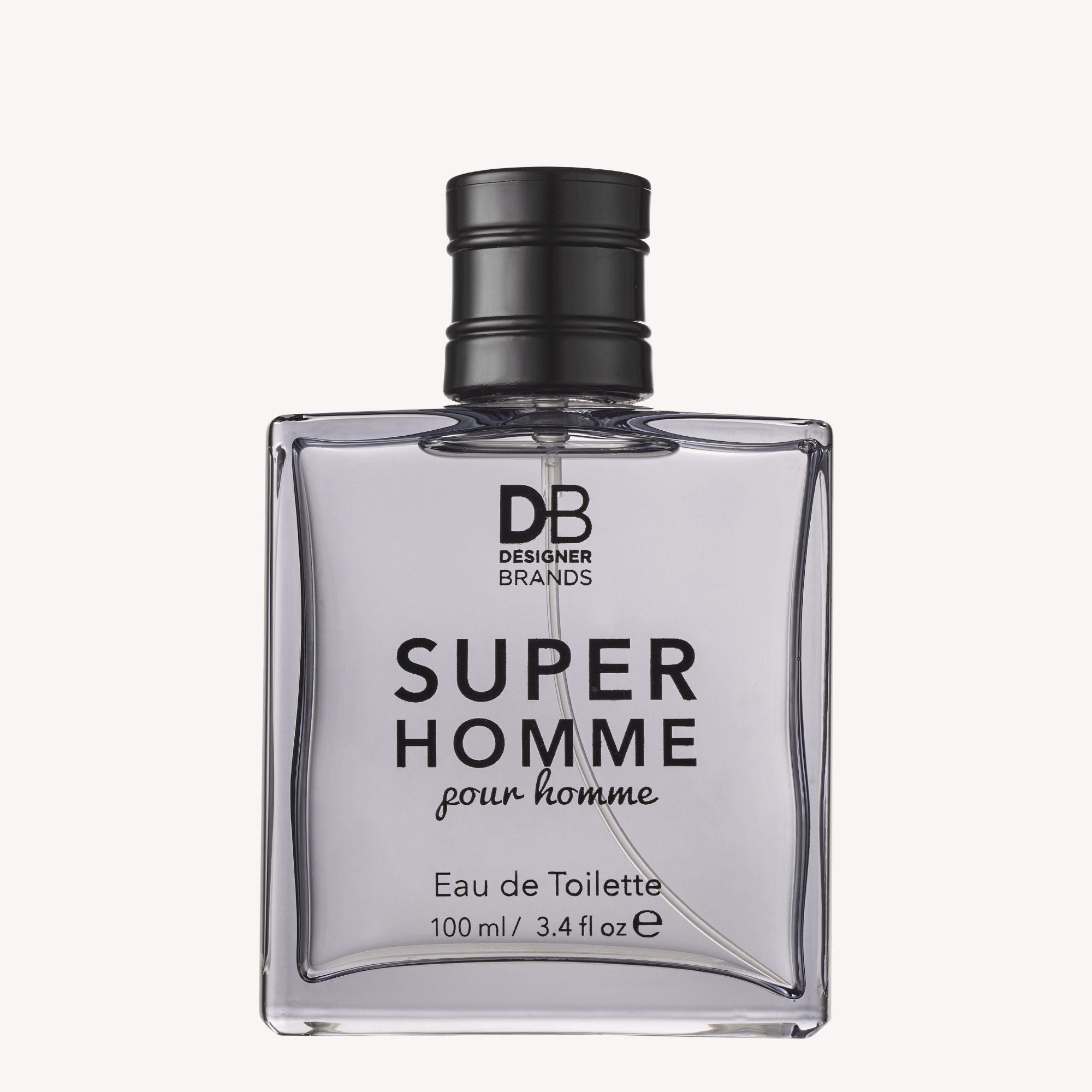 DB Designer Brands Super Homme pour homme Eau de Toilette bottle on a white background