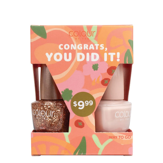 Congrats, you did it nail cube | 4 shades nail polish | DB Cosmetics | Thumbnail