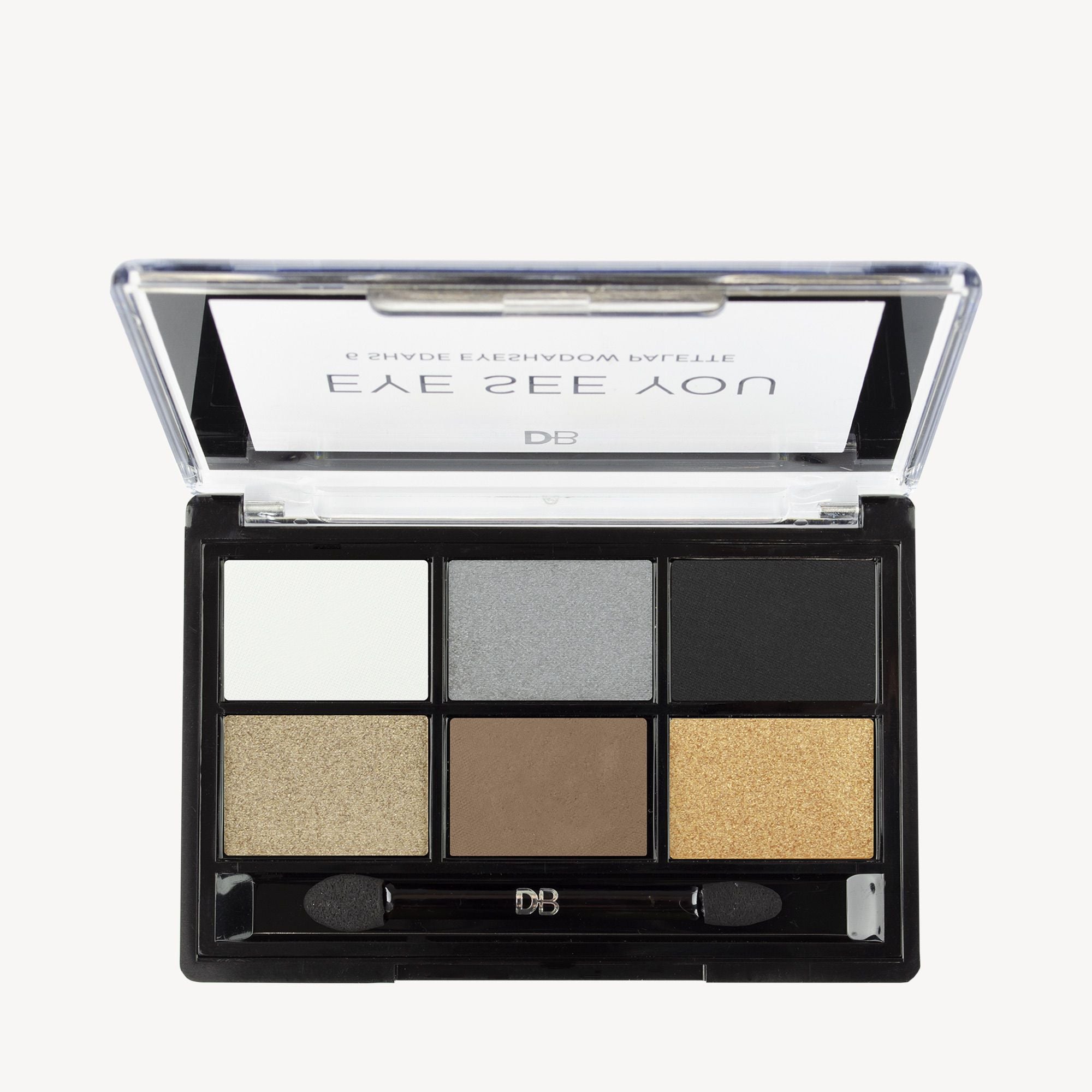 Eye See You 6 Shade Eyeshadow Palette (Smoke & Glitter) | DB Cosmetics