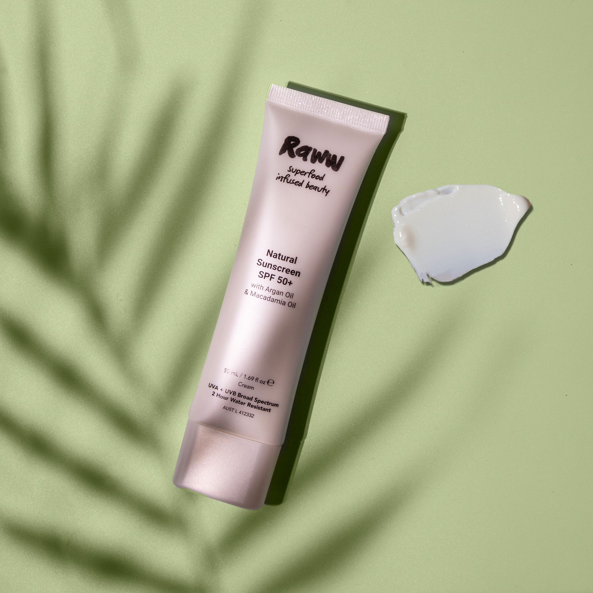 Natural Sunscreen SPF 50+ by Raww Cosmetics