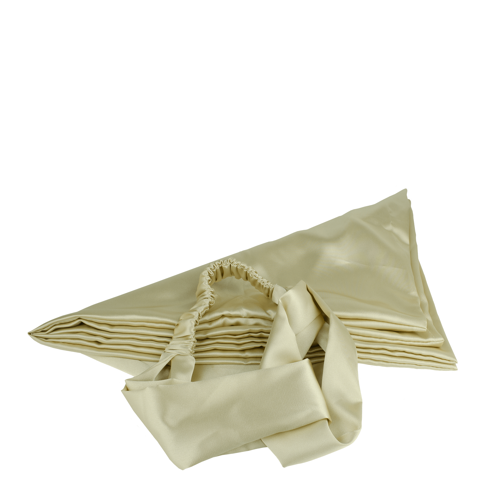 Beauty Sleep Satin Pillowcase and Headband Set (Champagne) | DB Cosmetics | 02