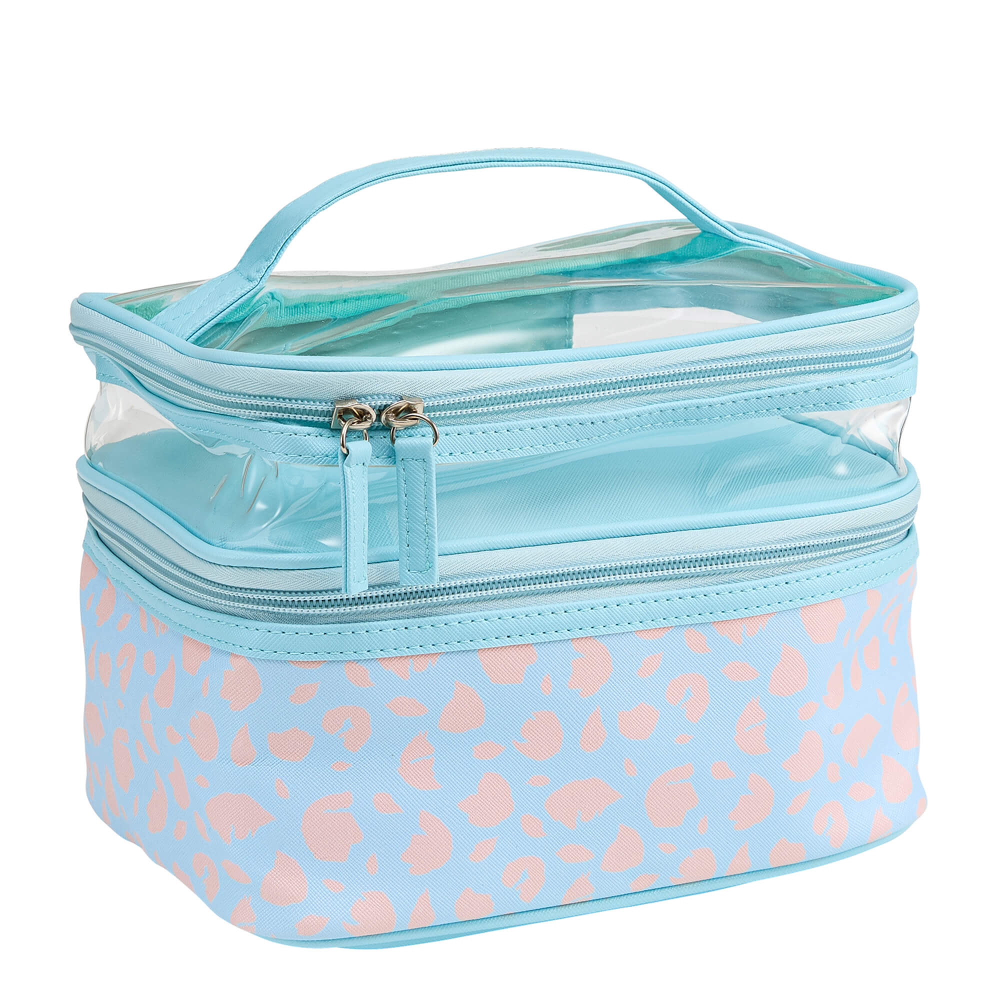 Sea Leopard See-All Travel Cosmetic Case | DB Cosmetics