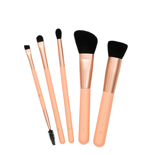 Peaches & Cream 5 Piece Brush Set | Brushes | DB Cosmetics