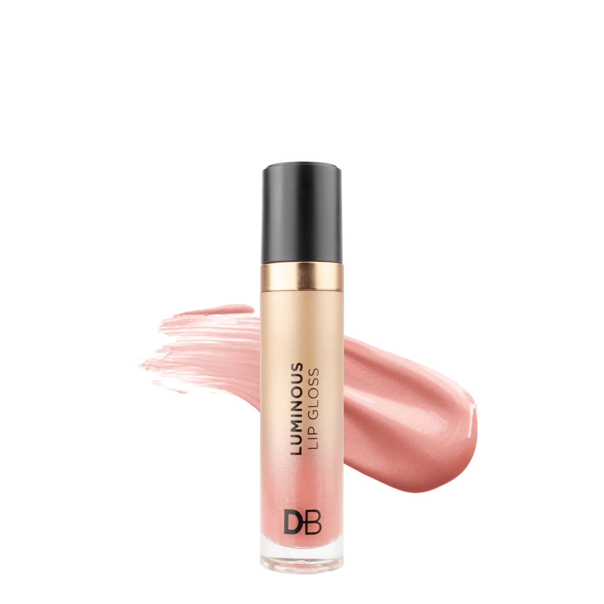 Luminous Lip Gloss (Just Peachy) with swatch | DB Cosmetics