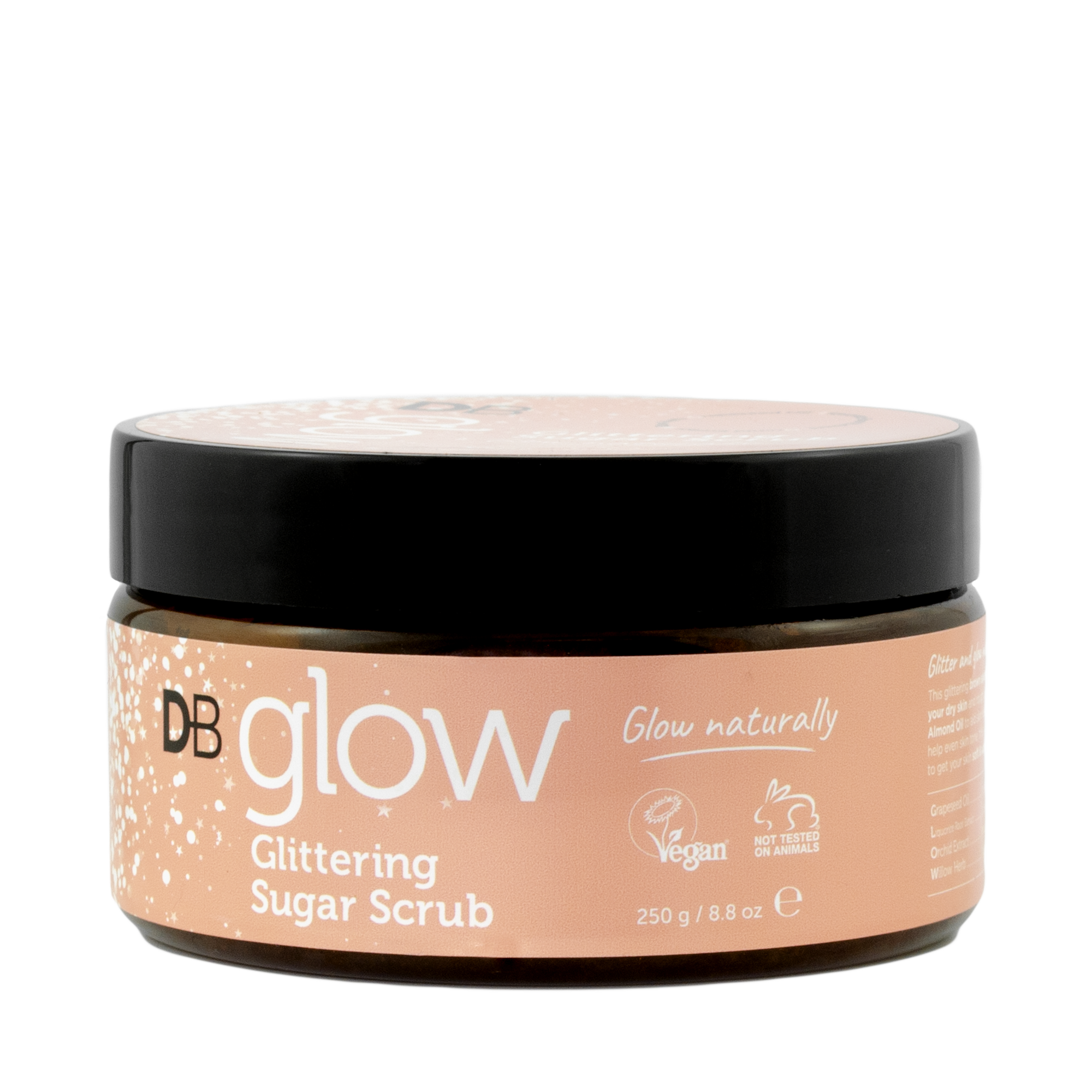 GLOW Glittering Sugar Scrub | DB Cosmetics
