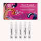 Designer Brands fragrance discovery set with colorful packaging and five small bottles on a white background.