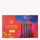 Box of Designer Brands face shaper essential brush set (Eyes) with colorful design