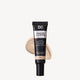 Black tube of DB Master Illusion High Coverage Concealer on white background, with beige swatch. Contains vitamins C & E, shea butter, aloe vera.