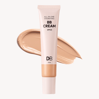 DB BB Cream tube with a swatch on a white background