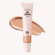 BB cream tube with a swatch on a white background
