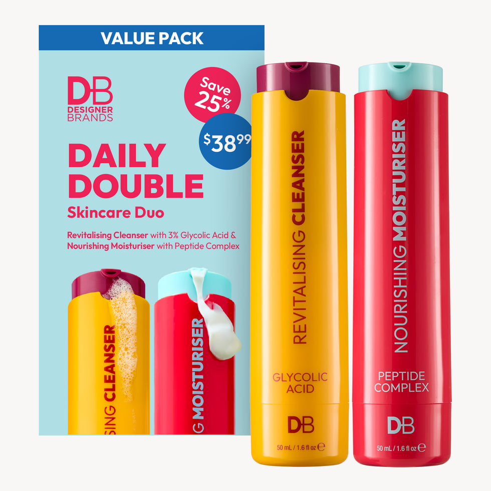Daily Double Skincare Duo | Cleanse & Moisturise | DB Cosmetics