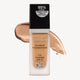 Designer Brand Longwear 24-Hour Foundation with SPF 15, shown with smooth beige swatch, promises full coverage that doesn't cake or flake.