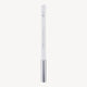 White eye kohl pencil with a sleek silver cap, perfect for precise and refined makeup application. Ideal for achieving a luxe eye look.
