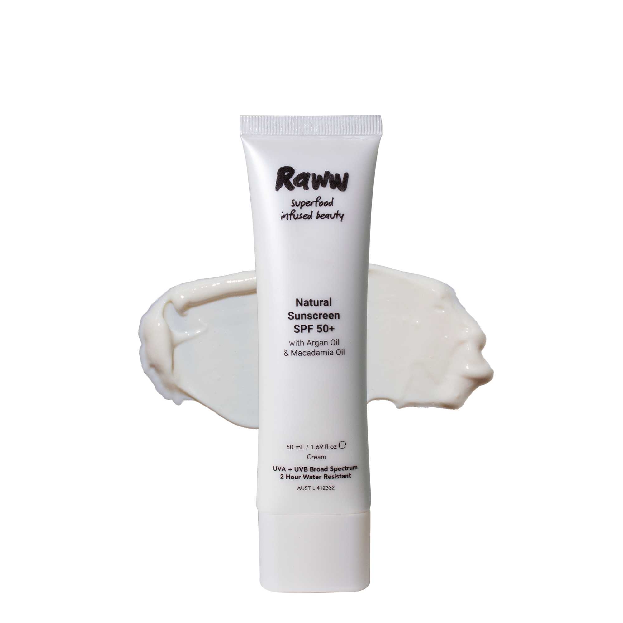 Natural Sunscreen SPF 50+ by Raww Cosmetics
