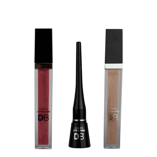 Leave Your Mark 2-Piece Lip Gloss + Liquid Eyeliner Kit | DB Cosmetics | 03