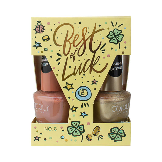 Best of Luck Nail Cube | 4 shade nail polish gift cube | DB Cosmetics