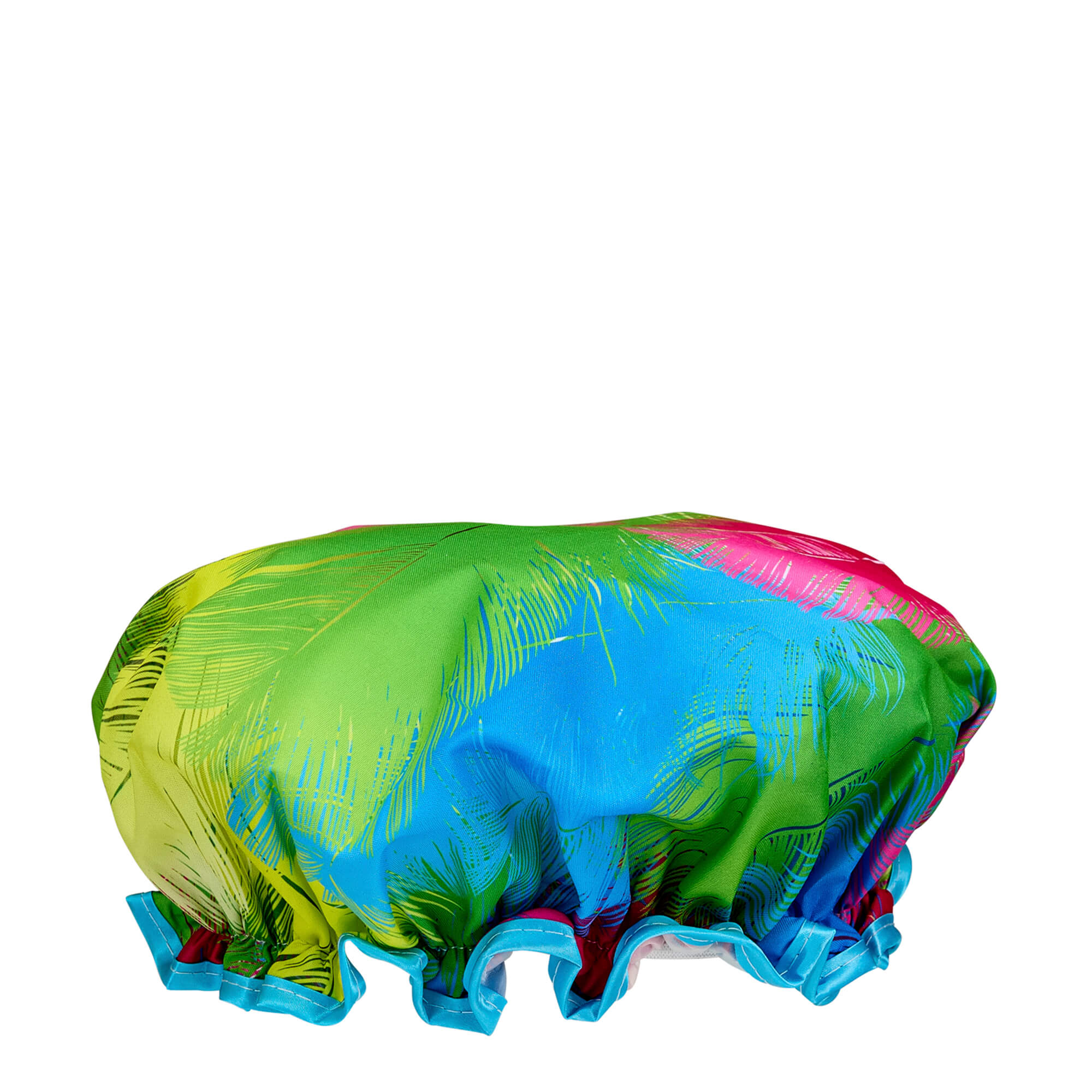 Everyday Shower Cap (Bright Feathers) | Front | DB Cosmetics